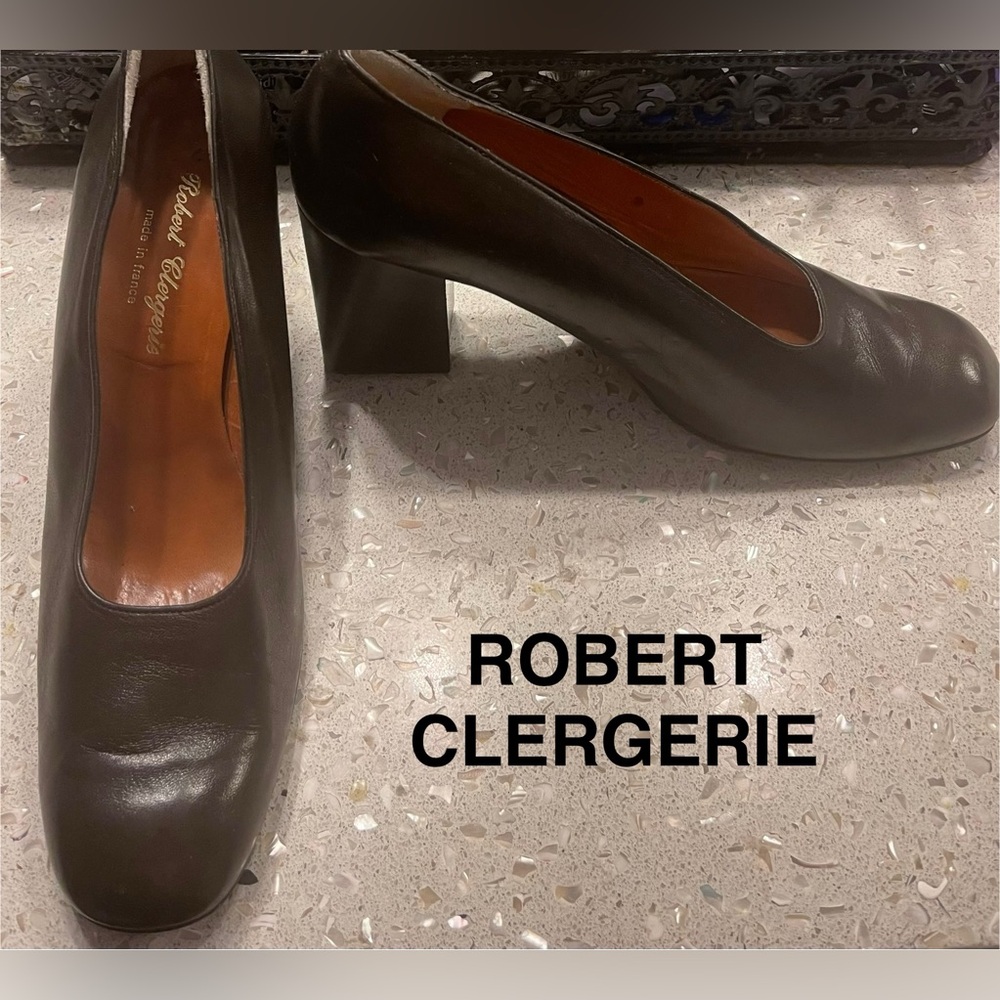 Robert Clergerie Leather Heels Brown